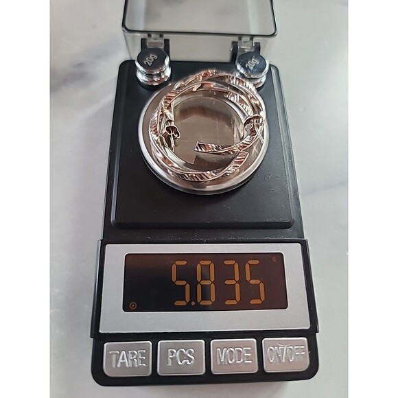 Milor Italian 925 Sterling Silver Twisted Hoop Earrings Vintage - Picture 10 of 10